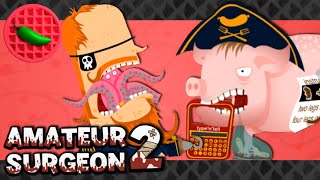 Swine & Squid! -- Let's Play Amateur Surgeon 2 (Adult Swim Flash Game)