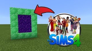 How To Make a Portal to the Sims 4 Dimension in MCPE (Minecraft PE)