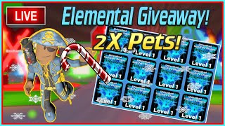 2X Ninja Legends Pet Giveaway! | Elemental Pet Giveaway LIVE (1/2)