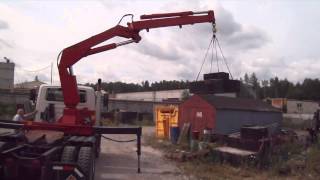 Испытания КМУ EFFER 2300 на шасси седельного тягача International. Часть 2.