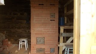 Кладка двухколпаковой печи.Сушилка.Вытяжка с плиты