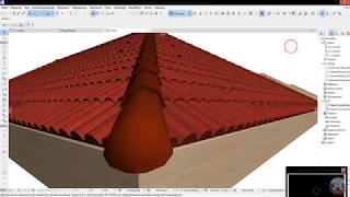 Объемная кровля в Archicad расширение для Archicad
