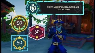 PIRATE LEGEND ACHIEVED!!! {50}(50){50} REP  •  Sea of Thieves
