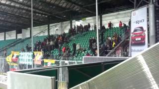 Lithuanian Fans again Slovak Security guard in Zilina - march 2013