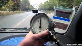 Проверка давления турбонаддува манометром в движении