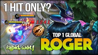 Totally BROKEN!! Control this Match with Roger? řąþɨȡ ώǿŁƒ Top 1 Global Roger - Mobile Legends