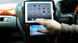 セルシオ30後期に ipad2 を取り付け　ipad2 install into the car by PHKOSUGI