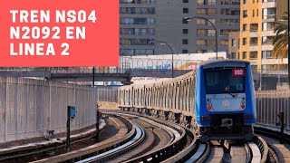 Metro de Santiago | Recopilación Tren Alstom NS04 N2092 en Linea 2