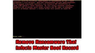 Remove Ransomware That Infects Master Boot Record MBR by Britec