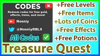 All Codes for Treasure Quest *24 CODES!!!!* | 2019 June