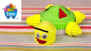 ПОДЕЛКИ ДЛЯ ДЕТЕЙ ЧЕРЕПАХА ИЗ ГОФРОКАРТОНА