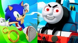 Sonic Dash vs Thomas and Friends EXE