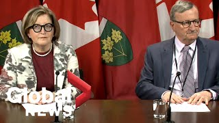 Coronavirus outbreak: Ontario health officials provide update on response efforts