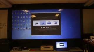 Test ASUS G75VW with 3D 120Hz screen and 3D projector on big rear screen