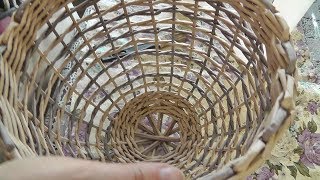 Круглый абажур из газетных трубочек. Мастер-класс