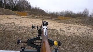 Пристреливаем коллиматор Aimpoint S1  на комбинированном ружье. Сводим Ствролы.