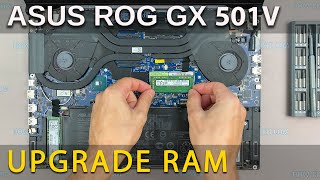 Asus ROG Zephyrus GX501 How to upgrade RAM memory in laptop