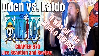 ONE PIECE ワンピース CHAPTER 970 Live Reaction and Review.  Oden vs. Kaido It was all a lie