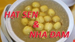 CHÈ HAT SEN NHA ĐAM, CÁCH NẤU CHÈ HẠT SEN NHA ĐAM