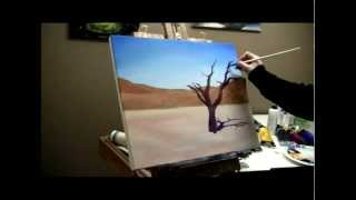 How to Paint a Desert Tree - Acrylic Painting Lesson