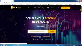 "Pay2x.com" Double Your Bitcoin in 24 Hours Withdraw proof Site Paying Join now