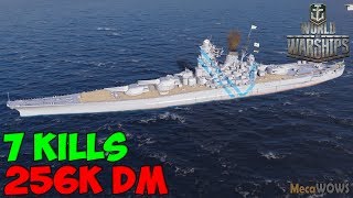 World of WarShips | Yamato | 7 KILLS | 256K Damage - Replay Gameplay 4K 60 fps