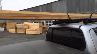 Обзор автобагажника Trailer-Boat на крышу Mitsubishi L200. Перевозка досок 4 м.