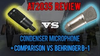 Audio-technica AT2035 Review and Comparison Vs Behringer B-1
