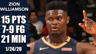 Zion Williamson gets first dunk, has monster block vs. Nuggets | 2019-20 NBA Highlights