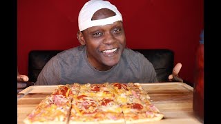 MARQEASE HILSON'S PIZZA IN 15 MINUTES CHALLENGE | EATING SHOW | MY JAW TIRED | 15분 만에 피자 챌린지