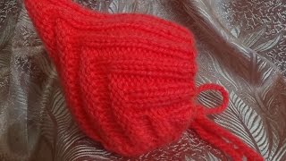 Детская шапочка спицами ЭЛЬФ. Baby hat knitting ELF