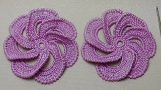 Мастер-класс вязание цветка крючком по спирали - Spiral crochet flower