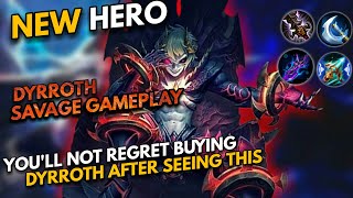 New Hero 'Dyrroth' First try in original server | Savage gameplay by parekoy | Mobile Legends
