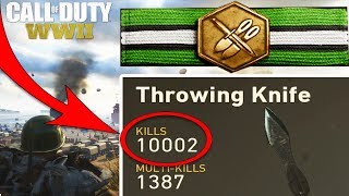 10,000 THROWING KNIFE KILLS... (COD WW2)