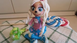 Роза Барбоскина - лепим из мастики !