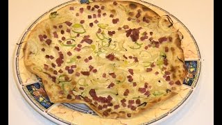 Flammkuchen Teig Schritt für Schritt