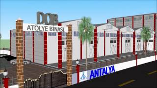 ANTALYA DEVLET OPERA VE BALE ATÖLYELERİ HİZMET BİNASI PROJESİ (3D VE ANİMASYON)