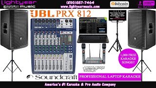 JBL PRX 812 | Professional Karaoke Laptop System | With FREE Karaoke Songs Complete Karaoke System ✅