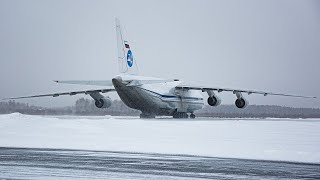 Прибытие самолетов Ан-124 с российскими военнослужащими из состава КМС ОДКБ на аэродром Чкаловский