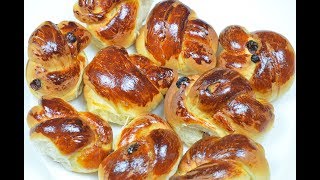 Дрожжевые булочки с изюмом \ Тесто как пух