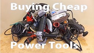 Buying Cheap Power Tools:  Woodworking Beginners #14  - Woodworkeb
