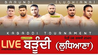 ?[Live] Barundi (Ludhiana) Kabaddi Tournament 08 Feb 2020
