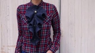 Шитье. Построение и пошив воротника жабо
