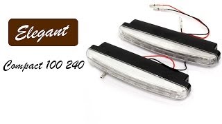 Elegant Compact 100 240 — дневные ходовые огни (ДХО, DRL) — видео обзор 130.com.ua