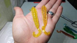 А приманки то приходят!Дешевый силикон из Китая!ANKI Lure!AliExpress.