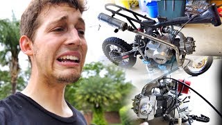 I DESTROYED MY PIT BIKE!!