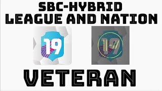 SBC League and Nation Hybrid Veteran |PACYBITS FUT 19