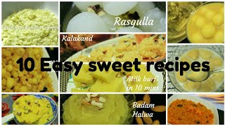 Diwali sweets recipe - 10 Easy diwali sweet recipes - Diwali sweets - Indian sweets