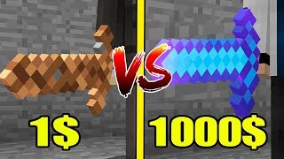 НУБ И ПРО ВЫЯСНЯЮТ КАКОЙ МЕЧ КРУЧЕ? МЕЧ ИЗ ЗЕМЛИ VS АЛМАЗНОГО! ЧТО КУПИТ ПРО? ТРОЛЛИНГ МУЛЬТ
