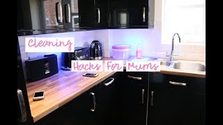FIVE KITCHEN & Cleaning HACKS FOR MUMS / EVERY MOM MUST KNOW | Rebecca Hollick